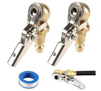 Portabrocas de aire para neumáticos, portabrocas de aire con Clip de latón con cinta, conexión rápida de bloqueo, para camiones, RV, automóviles, bicicletas y motocicletas, 2 uds.