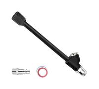 Portabrocas de aire para semirremolque de 6.5 pulgadas de alcance extendido, portabrocas de aire de doble cabeza de 1/4 pulgadas FNPT de metal para inflador de neumáticos de doble cabeza