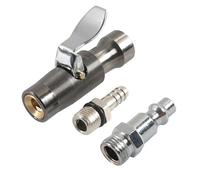 Portabrocas de aire profesional con bloqueo de dos mandíbulas FNPT de 1/4 pulgadas para infladores de neumáticos, aplicación en tienda, sin fugas, portabrocas inflador de neumáticos