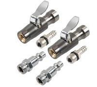 Portabrocas de aire profesional con bloqueo FNPT de 1/4 pulgadas con dos mandíbulas para infladores de neumáticos, aplicación en tienda, sin fugas, portabrocas de aire resistente