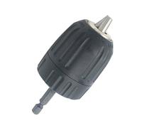 Portabrocas de apriete manual, adaptador de vástago hexagonal, convertidor para taladros eléctricos, ABS, 10 mm, ninguna herramienta necesita portabrocas manual