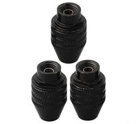 Portabrocas de cambio rápido sin llave de 0,3 a 3,4 mm para herramientas giratorias, no necesita llave, adaptador de tres mandíbulas con rosca M7 M8 x 0,75, soporte de brocas de alta velocidad para