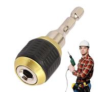 Portabrocas De Caña Hexagonal,Portabrocas Hexagonal Metálico Autobloqueante | Accesorio Multiusos Para Taladros Eléctricos Y Atornilladoras