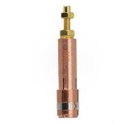 Portabrocas de cobre para soplete de soldadura de perno de descarga de condensador, piezas de máquina de soldadura M5 M6 M8, accesorio de 43,05 mm de longitud (M8)