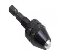 Portabrocas de conversión de tres garras con mango Hexagonal, Portabrocas eléctrico pequeño multifuncional de tres garras, Dri de tres garras (Color : 0.3-6.5mm black)