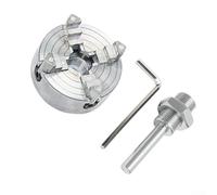 Portabrocas de cuatro mordazas Z011A para mini torno y taladro, ofrece centrado de alta precisión y construcción robusta con piezas endurecidas