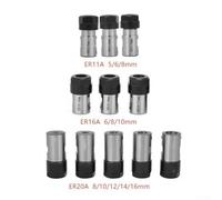 Portabrocas de eje de motor robusto con vástago extendido para aplicaciones de corte de precisión (ER20A-12 mm)