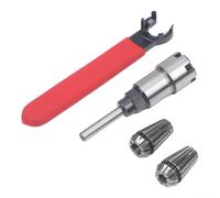 Portabrocas de extensión de broca de enrutador de 14 pulgadas con pinza de resorte ER16 6 de 358 mm y llave de acero de alto carbono para profundidades de fresado y grabado extendidas