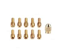 Portabrocas De Latón Con Mini Broca, Mango 4, 3mm, 0, 5, 3, 2mm, Tuerca M8 X, 75, Accesorios for Herramientas Rotativas, for Eléctricas, 11 Uds(Gold)
