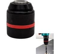 Portabrocas de metal sin llave SDS, adaptador de portabrocas de 2-13 mm, rango de sujeción hexagonal 1/2" - 20 UNF, portabrocas autoajustable con casquillo de llave de 1/2" para portabrocas de impacto