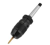 Portabrocas de taladro sin llave, 1-16mm Capacidad 45# Acero Apriete por sí mismo Portabrocas de torno sin llave con mandril cónico MT2-JT3