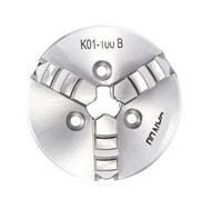 Portabrocas de torno de 3 mordazas, K01-80B K01-100B Portabrocas autocentrante Montaje de rosca Piezas de torno de instrumentos CNC(K01-80B)
