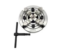 Portabrocas de torno de 4 mordazas de 160 mm K72-160 - Portabrocas de torno de metal independiente for carpintería y mecanizado de precisión