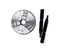 Portabrocas de torno de K01-63, Portabrocas manual for carpintería de 3 mandíbulas con varilla de tornillo de rosca de montaje, herramienta de mandril de torno autocentrante de 63mm