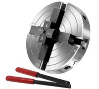 Portabrocas de torno de madera de 4 pulgadas, 4 mandíbulas autocentrantes, 1 portabrocas de torno 8TPI