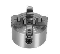 Portabrocas de Torno de Metal de 4 Mordazas, Portabrocas de Torno Manual, con Llave y Tornillos K72-80 Acero de Alta Velocidad 4000r/min 80 Mm/3,15 Pulgadas Accesorios de Torno
