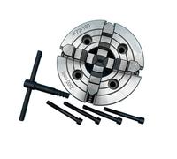 Portabrocas de torno independiente de 4 mordazas de 160 mm K72-160 - Portabrocas de metal manual de alta precisión for carpintería y mecanizado