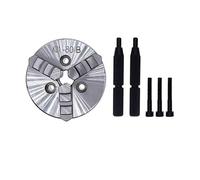 Portabrocas de torno K01-50 63 80, Portabrocas de mano for carpintería de 3 mandíbulas con varilla de tornillo de rosca de montaje, herramienta de mandril de torno autocentrante, 1 ud. (Color : K01-8
