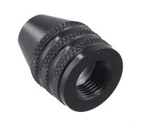 Portabrocas de tres mandíbulas de cambio rápido sin llave de 0,3 a 3,4 mm para mini herramientas giratorias con rosca M7 M8 x 0,75, acabado de óxido negro, construcción de acero al carbono de larga