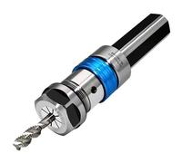 Portabrocas flotante for torno CNC - ER20 ER25 D20 D25 - Herramienta de roscado de torsión duradera con protección contra sobrecarga, 1 pieza(GS-TER32-D25 round)