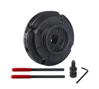 Portabrocas for torno de madera de 4", 100mm, autocentrado de 4 mordazas for torneado de madera, Compatible con roscas de 1" x 8TPI, M33, M18(M33x3.5)