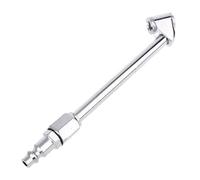 Portabrocas inflador de neumáticos, accesorio de aire de metal, adaptador de inflado resistente, conector universal de válvula de neumático para garaje comercial, conector de válvula profesional para