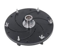 Portabrocas Longworth de Aleación de Aluminio M33 Longworth Chuck de Aleación de Aluminio Negro Cuenco Centrífugo Torno Chuck Hollow Carpenter's Turning Chuck, Accesorios (300mm)