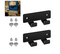 Portabrocas magnético para taladro, torno, molinillo, organizador de taller de acero grueso con imán fuerte, sostiene eje de hasta 1 pulgada, color negro