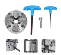 Portabrocas, mandril de 40 cm, 71 x 81 mm, forro central de 3,75 pulgadas, forro de precisión ajustable centralmente para trabajar la madera para torno M33