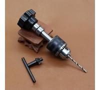 Portabrocas Manual para proyectos de carpintería. Construcción de aleación con diseño de portabrocas Antideslizante. Compatible con Brocas de 0,5 mm a 10 mm. Ideal para (0,5-6,5 mm).