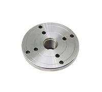 Portabrocas manual, portabrocas de torno, placa frontal de acero de 4 pulgadas M33 X 3,5, 1 pulgada X 8TPI, placa frontal de brida roscada M18 X 2,5 for torneado de torno de madera(M33 X 3.5)