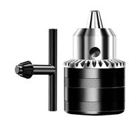 Portabrocas para Taladro Eléctrico, Rango de Sujeción 1.5-10mm Rosca 1/2 20UNF Estructura con Llave y Rueda para Taladros de Banco Eléctricos y Equipos de Máquina Herramienta
