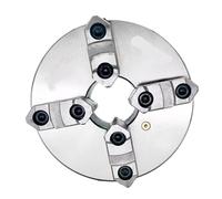 Portabrocas para torno Husillo para torno de metal autocentrante de 4 garras con montaje frontal de 200 mm Husillo deslizante K12-200 para torno de banco (K12-200a)