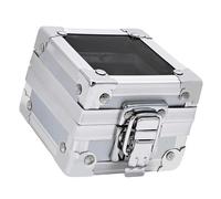Portabrocas para uñas, Silver | Caja organizadora de brocas para uñas, soporte para cabezal de molienda de uñas a prueba de polvo, suministros de