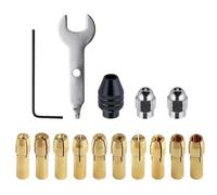Portabrocas | Piezas de repuesto de acero con tuercas, 15 piezas portabrocas para herramientas de torneado, para fresado, grabado, trabajo de metal, torneado, taller, herramienta industrial