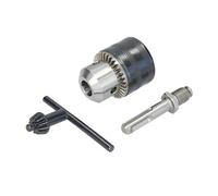 Portabrocas - portabrocas manual con llave, compatible con SDS Plus, fácil instalación, fabricado en acero, ideal para taladros eléctricos.