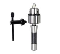 Portabrocas R8-B16 súper resistente, 1/32 a 1/2 pulgadas, portabrocas de triple agarre con llave K32 para torno y máquinas CNC