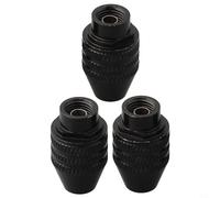 Portabrocas robusto 0 33 4 mm sin llave, sistema eficiente de tres mandíbulas de cambio rápido para herramientas giratorias con cable, acepta M7/M8 (M7 x 0,75 mm de largo)