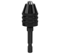 Portabrocas sin llave, 0.3-6.5 mm 1/4 "Vástago hexagonal de cambio rápido Adaptador de portabrocas sin llave SDS-Max Shank Bits Herramienta de conversión de hardware para mini taladro eléctrico, amola