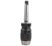 Portabrocas sin llave, 113 mm, 1/2 pulgada, torno autoajustable de acero sin llave, portabrocas de prensa de taladro resistente y centro vivo de árbol MT2B16, alta precisión