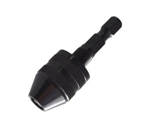 Portabrocas sin llave Adaptador de mandril de cambio rápido, vástago hexagonal de 1/4, Portabrocas sin llave, controlador de impacto eléctrico de 0,3-3,6mm, herramienta de autoapriete, 1 Uds.