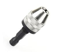 Portabrocas sin Llave Adaptador de Rápido Convertidor Vástago Hexagonal de 1/4 para Destornillador de Impacto, Rango de Sujeción de 0,3-3,6 Mm