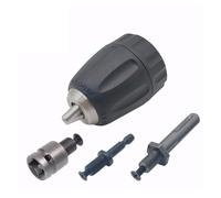 Portabrocas sin llave de 0,8-10mm, portabrocas de liberación rápida con rosca de 3/8-24UNF, con vástago SDS-Plus, llave cuadrada hexagonal de 1/4" (Color : 4pcs set)