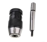 Portabrocas sin llave de 1 a 16 mm con cono MT2, portabrocas de torno B16 autoajustable para eje, accesorio de máquina de fresado de metal, soporte de herramientas eléctricas de apriete manual