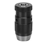 Portabrocas sin llave de bloqueo automático con adaptador de manguito para tornos, rango de sujeción de 0 a 16 mm, portabrocas de acero rápido B16 para herramientas eléctricas de