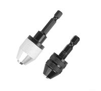 Portabrocas sin llave de cambio rápido con vástago hexagonal de 0,3 a 6,5 mm y 0,3 a 3,6 mm para adaptación de destornillador inalámbrico de 1/4 pulgadas