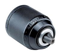 Portabrocas sin llave Extra-RV50-13, Röhm 1322451, montaje 1/2"-20, capacidad de sujeción 1.5-13 con bloqueo radial, diseño de metal, con agujero pasante