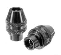 Portabrocas sin llave para accesorios Dremel, aceptando tamaños de vástago de 0, 8, 3, 2 mm en un práctico juego de dos