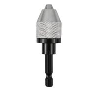 Portabrocas sin llave para montaje profesional de vástago de 1/4 pulgadas, adaptador de taladro de cambio rápido, convertidor sin llave para destornillador de impacto