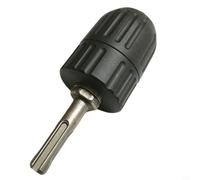 Portabrocas sin llave para SDS-PLUS a 1/2 pulgadas 20 UNF, adaptador de 3 mordazas de 2-13 mm HSS, portabrocas de sujeción rápida con diente de bloqueo para taladros de impacto de más de 1050 W